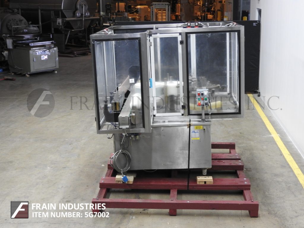 P E USA #Splendid-L7A, automatic inline Stainless Steel cold glue, partial or full wrap around labeler - Image 3