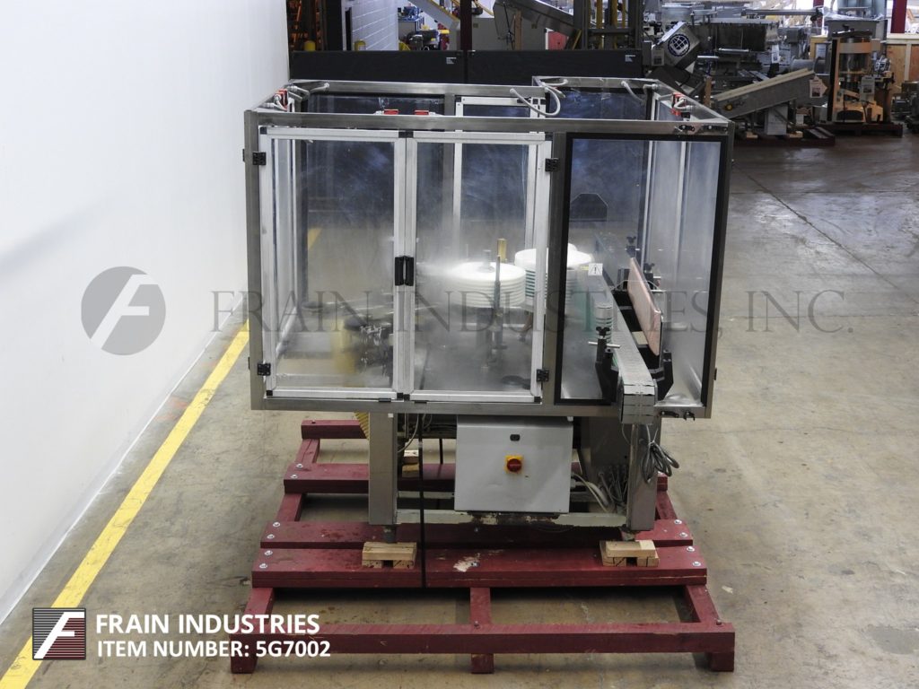 P E USA #Splendid-L7A, automatic inline Stainless Steel cold glue, partial or full wrap around labeler - Image 4