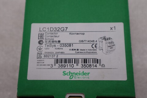 Schneider lc1d32g7 contactor stock #k-3915a - Image 2