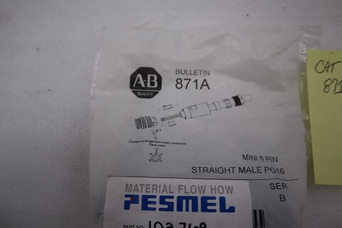 Allen-Bradley Bradley 871A-TS5-N3 TERMINAL CHAMBER MINI STRAIGHT FEMALE STOCK H1592A - Image 2