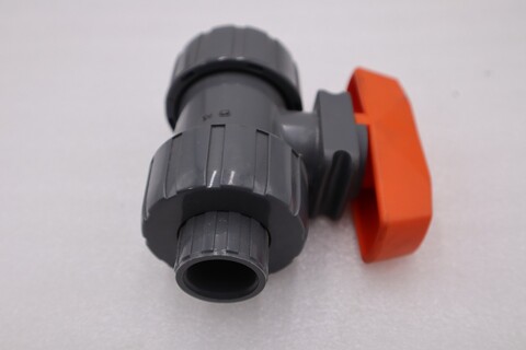 Hayward-Tyler 1/2" PVC Dark Gray True Union Ball Valve NEW OPEN BOX STOCK H1216A - Image 3