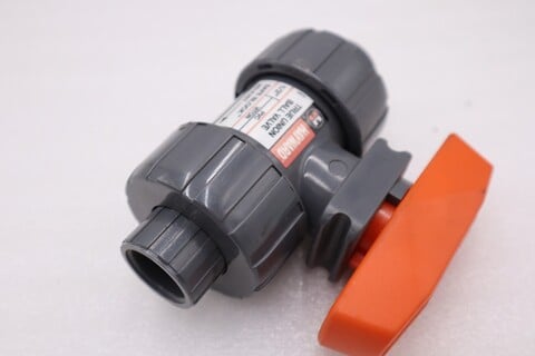 Hayward-Tyler 1/2" PVC Dark Gray True Union Ball Valve NEW OPEN BOX STOCK H1216A - Image 4