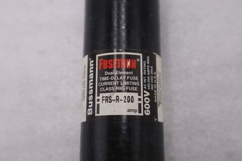 Fusetron frs-r-200 fuse black 9 available (as pictured) new unit stock 4938a - Image 2
