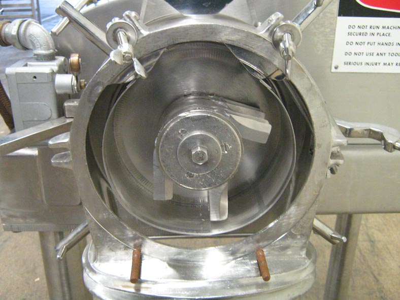 Fitzpatrick #JT6, Stainless Steel homoloid mill, 12-swinging knife impact blades, bolt down safety cover - Image 2