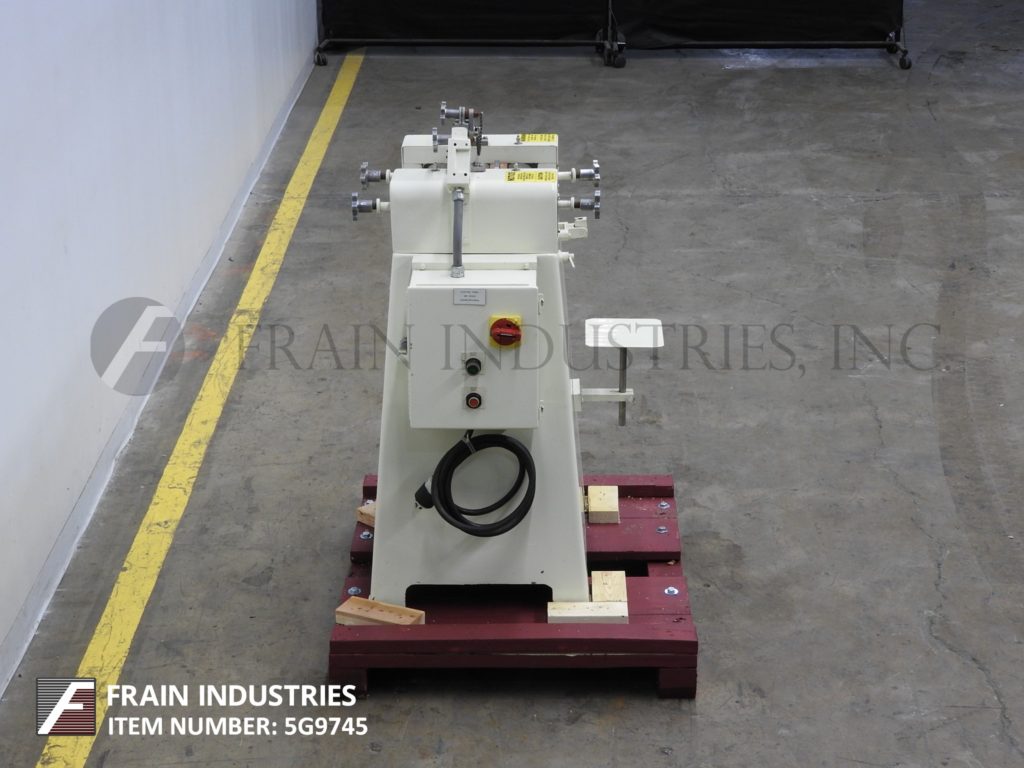 4" x 8" Ross #TRM, 3-roll mill w/volumes of product per hour, mounted on heavy duty base frame - Image 3