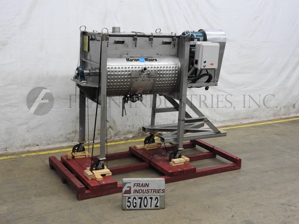15 cu.ft. Marion #2041, jacketed paddle mixer with 316 Stainless Steel contact parts, lift up bolt down top - Image 5
