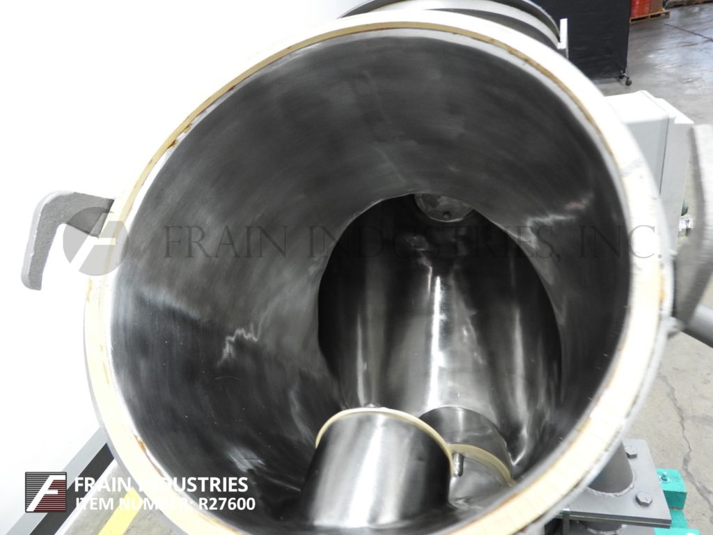 1 cu.ft. Patterson, 316 Stainless Steel, twin shell mixer, .75 HP, bolt down covers, 5-3/4" ID butterfly - Image 2