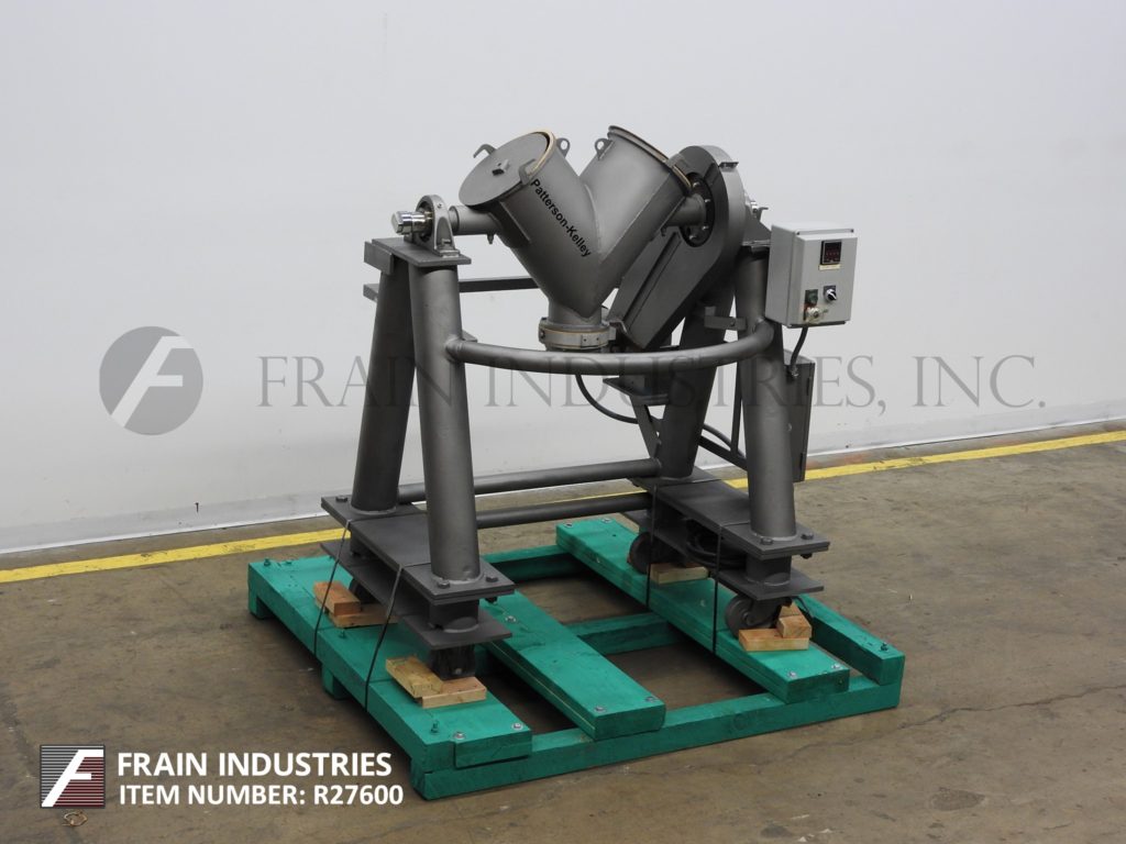 1 cu.ft. Patterson, 316 Stainless Steel, twin shell mixer, .75 HP, bolt down covers, 5-3/4" ID butterfly - Image 5