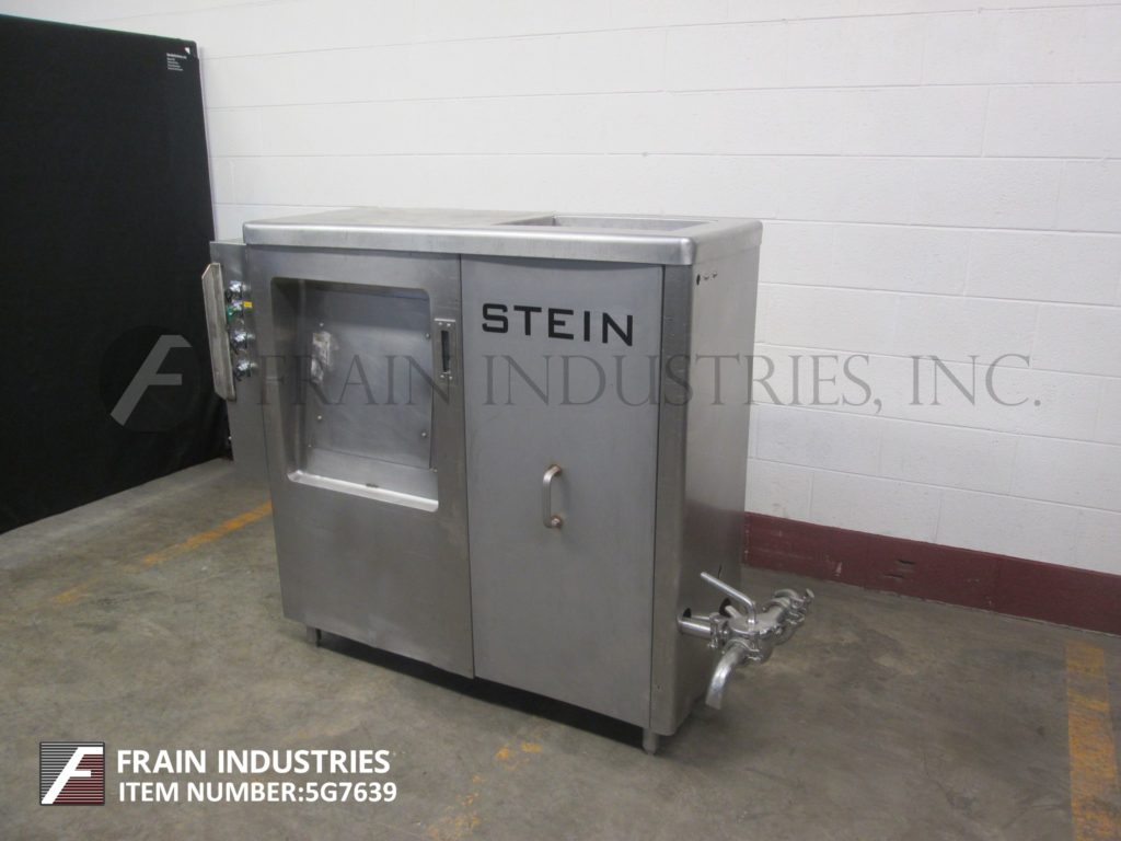 Stein Process System #V-PD, Stainless Steel auger and pump feed system with hopper & safety grid & side - Image 1