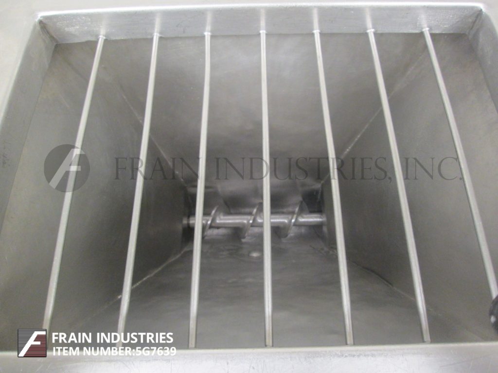 Stein Process System #V-PD, Stainless Steel auger and pump feed system with hopper & safety grid & side - Image 2