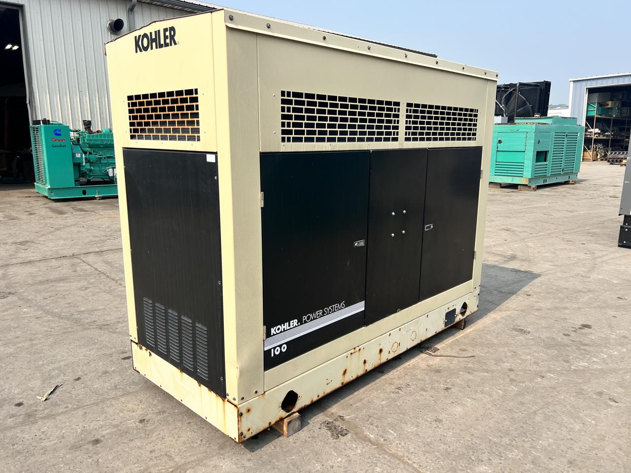 100 KW Kohler #100REOZJC, diesel generator set, 120/240 Volts, 1 phase, 4.5L John Deere engine, sound - Image 2