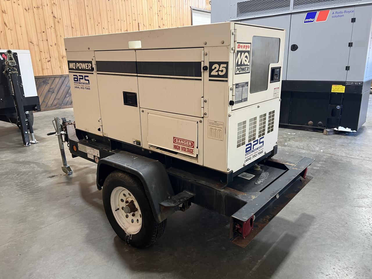 26 KW Multiquip Power #DCA-25SSIU2, diesel generator set, 1/3 phase, Isuzu engine, trailer mounted, voltage - Image 4