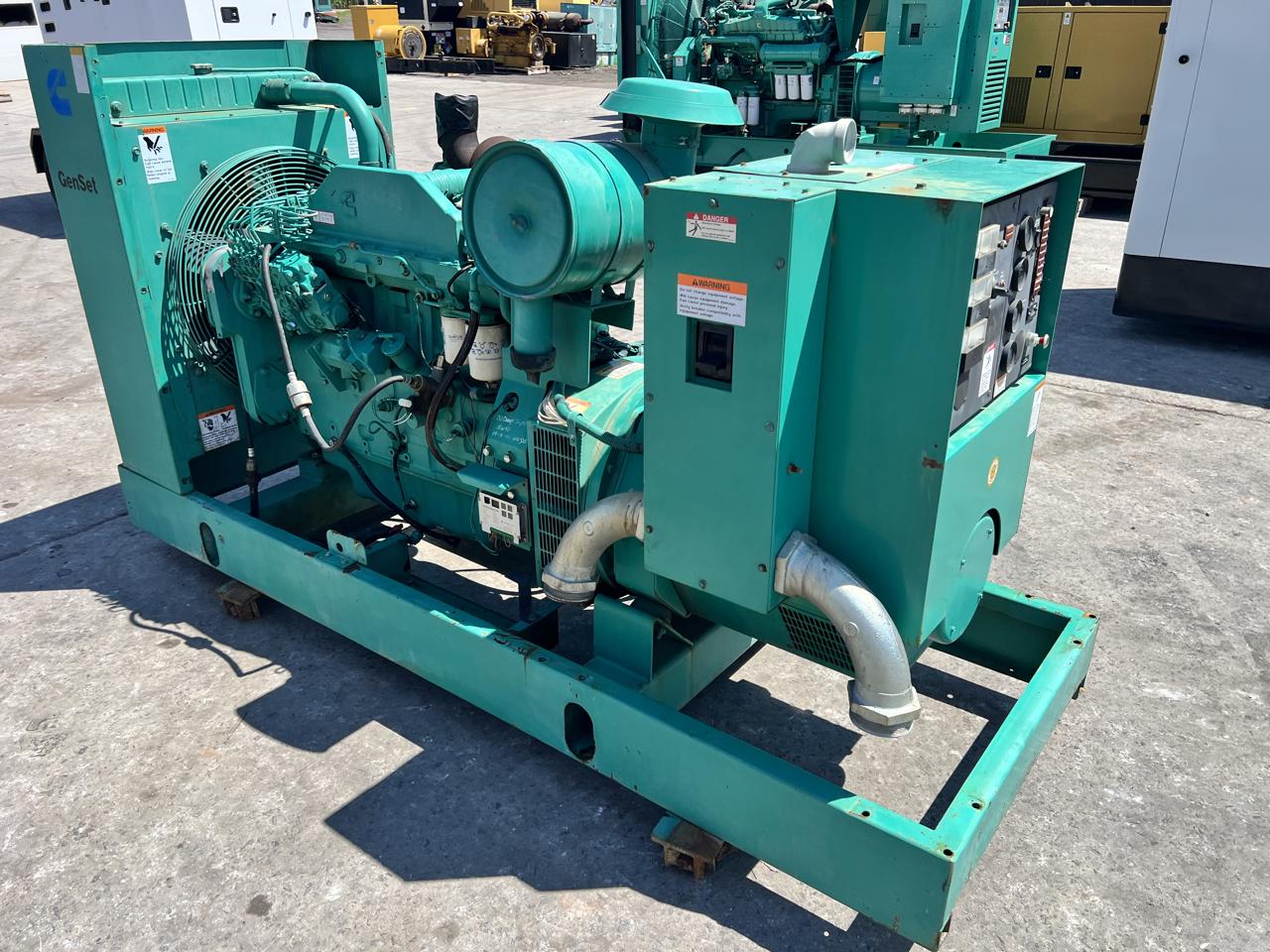 150 KW Cummins/Onan #150DGFA, diesel generator set, 480 Volts, 1/3 phase, 8.3L Cummins engine, open skid - Image 4