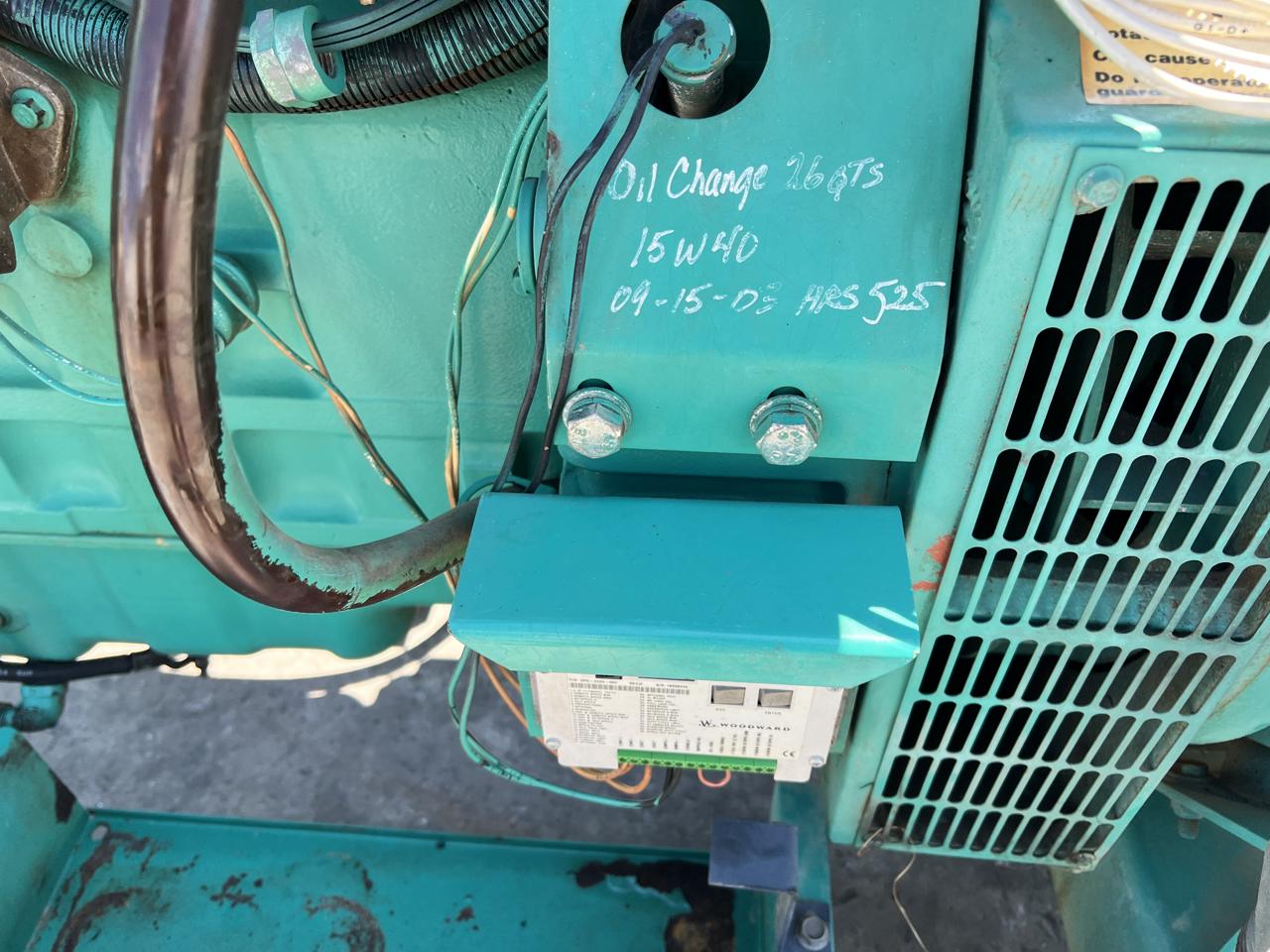 150 KW Cummins/Onan #150DGFA, diesel generator set, 480 Volts, 1/3 phase, 8.3L Cummins engine, open skid - Image 8