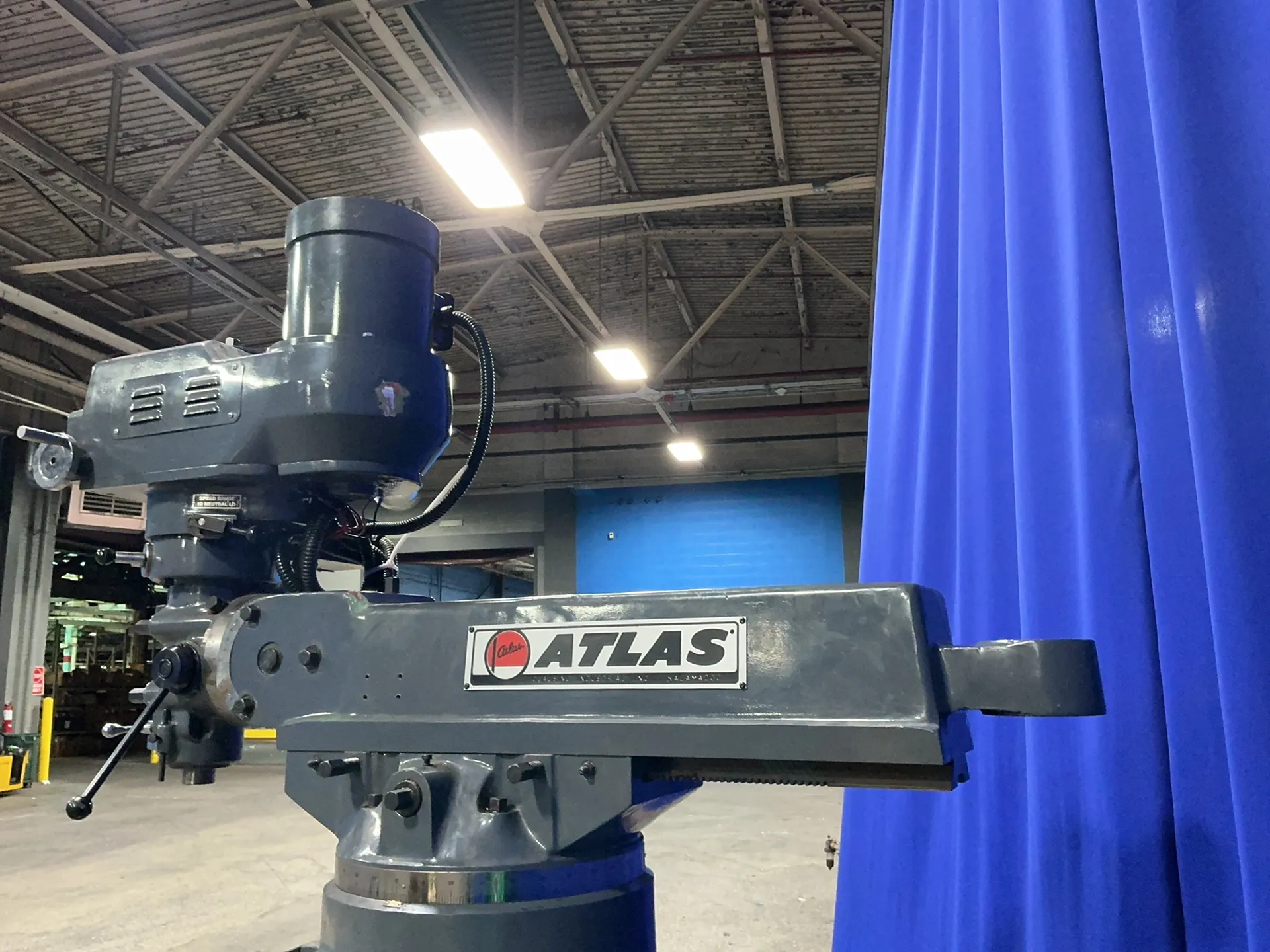 Atlas #2VS08, vertical mill, 9" x 49" table, 3 HP, 1730 RPM, 2006 - Image 3