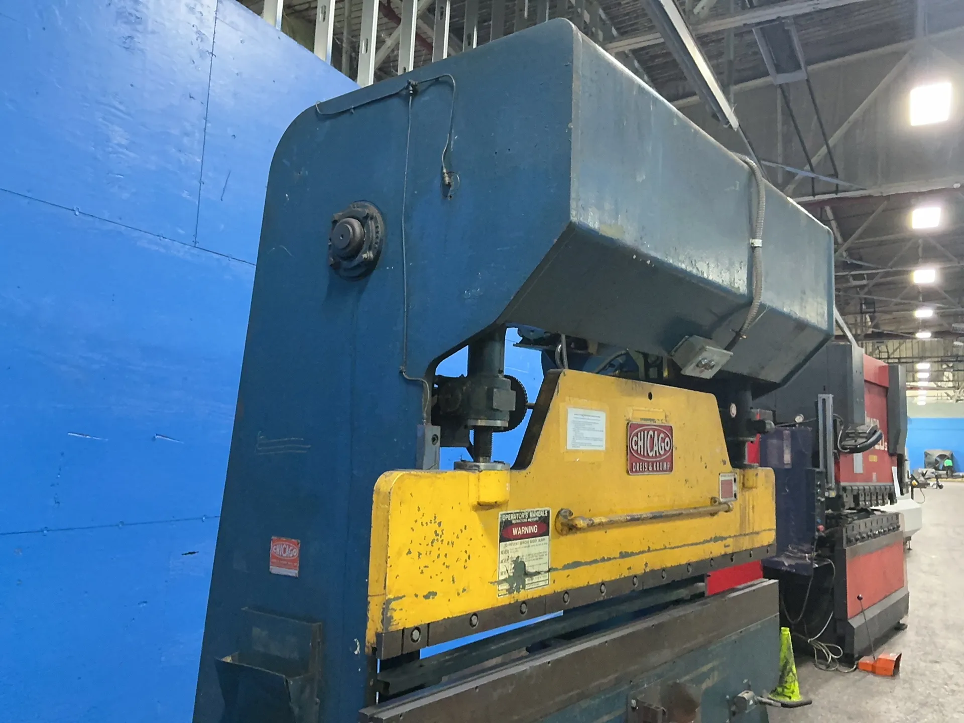 36-55 Ton, Dreis & Krump #68-B, press brake, 8' overall, 3 HP - Image 4