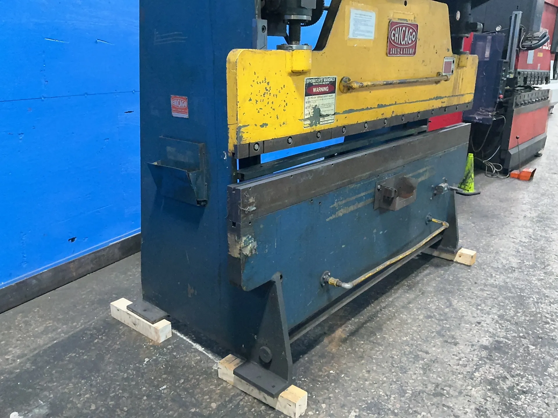 36-55 Ton, Dreis & Krump #68-B, press brake, 8' overall, 3 HP - Image 5