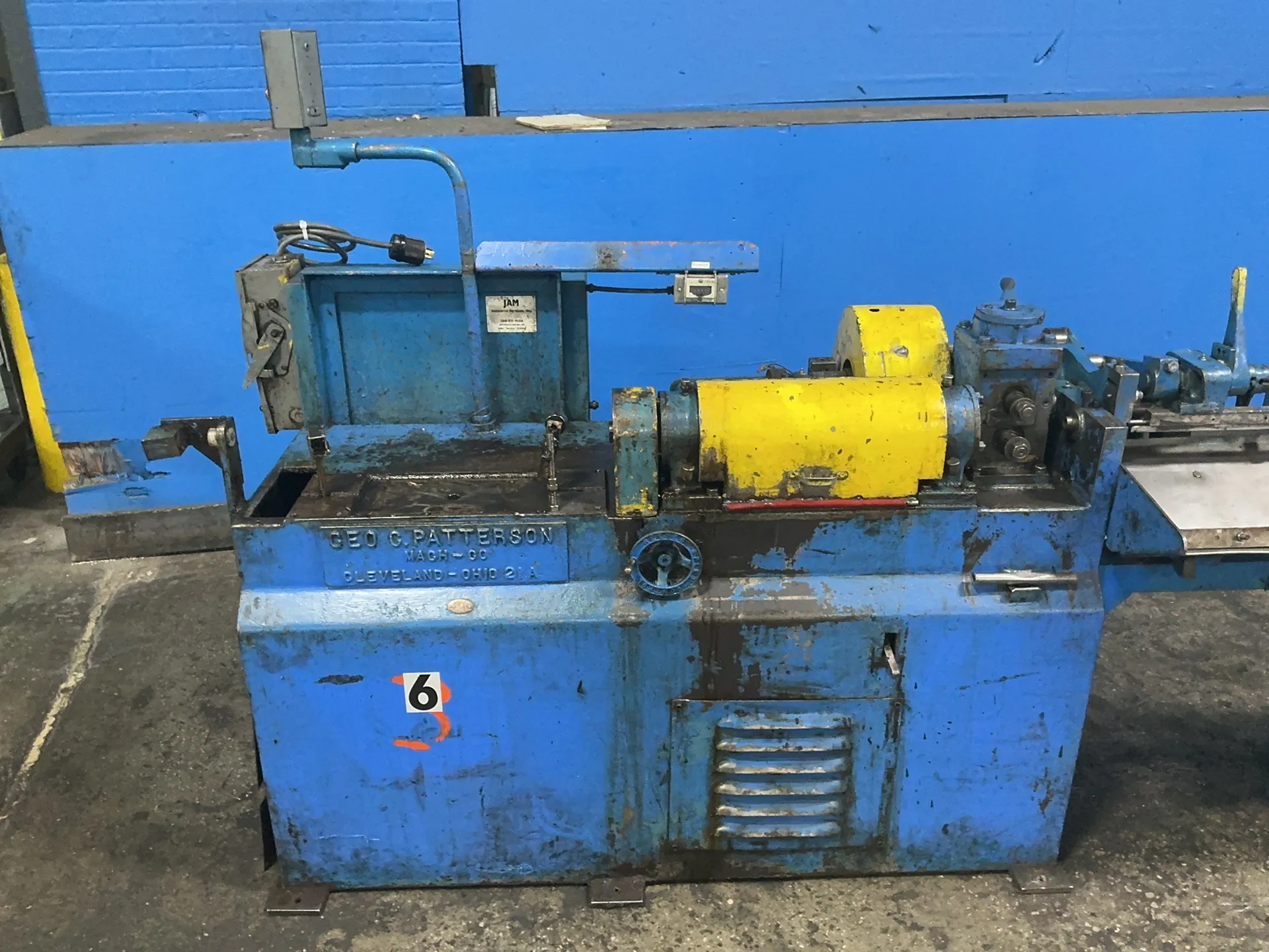 .25" G. C. Patterson Machine, wire cutter, counter, power switch, Dongan transformer - Image 1