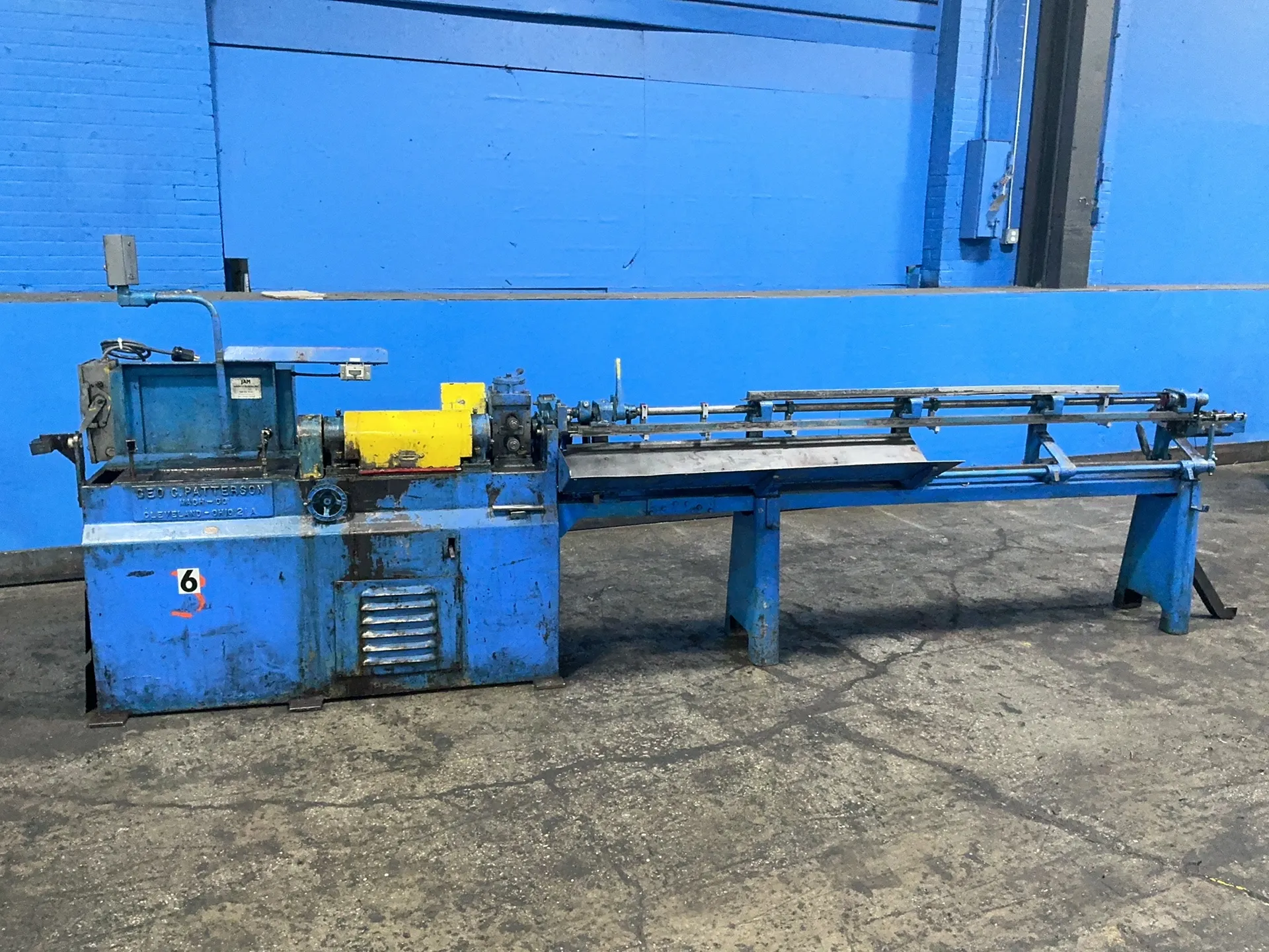 .25" G. C. Patterson Machine, wire cutter, counter, power switch, Dongan transformer - Image 4