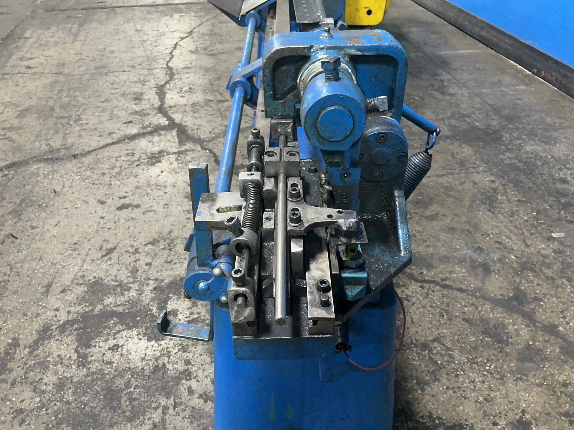 .25" G. C. Patterson Machine, wire cutter, counter, power switch, Dongan transformer - Image 6