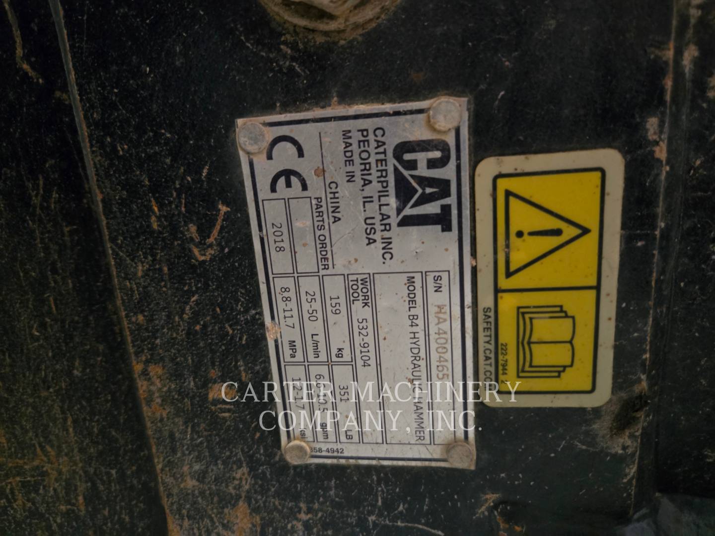 Cat B4 HYD Cutler-Hammer, Hammer, S/N: HA400465, 2018 - Image 6