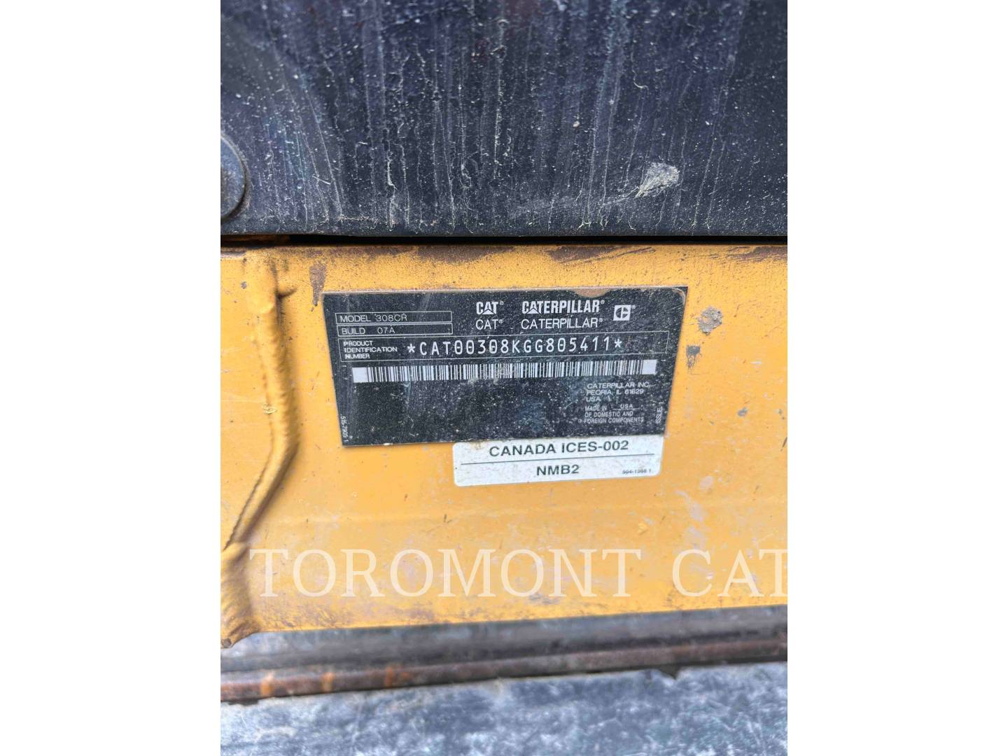 Cat 308, Mini Excavator, 932 hours, S/N: GG805411, 2022 - Image 6