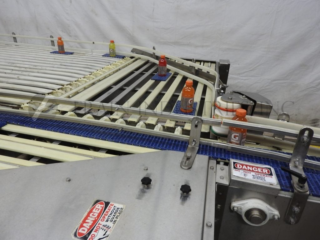 88-1/2" W x 257" L Automated Production Systems, 12-belt multi-directional accumulation table, adjustable - Image 2