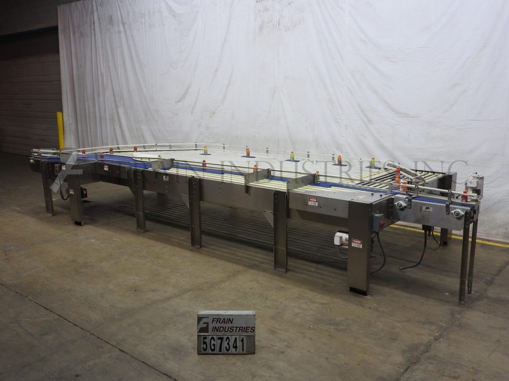 88-1/2" W x 257" L Automated Production Systems, 12-belt multi-directional accumulation table, adjustable - Image 5