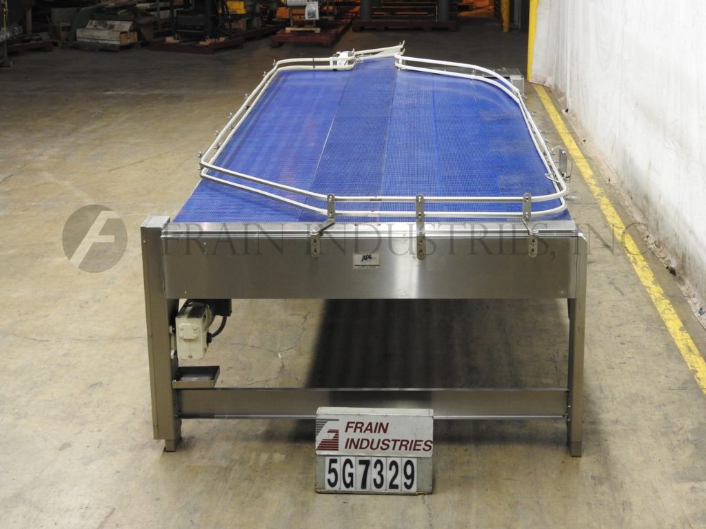 75" W x 250" L Automated Production Systems, Stainless Steel frame, 5-belt accumulation table, adjustable - Image 4