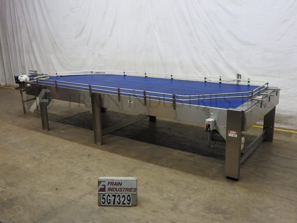 75" W x 250" L Automated Production Systems, Stainless Steel frame, 5-belt accumulation table, adjustable - Image 5