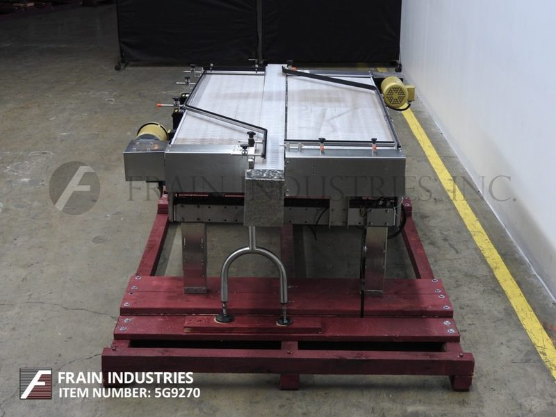6" W x 130" L Garvey #9700, Stainless Steel, table top belt accumulation conveyor, bi-directional - Image 4