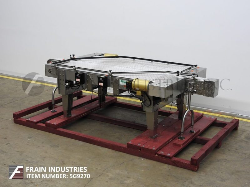 6" W x 130" L Garvey #9700, Stainless Steel, table top belt accumulation conveyor, bi-directional - Image 5