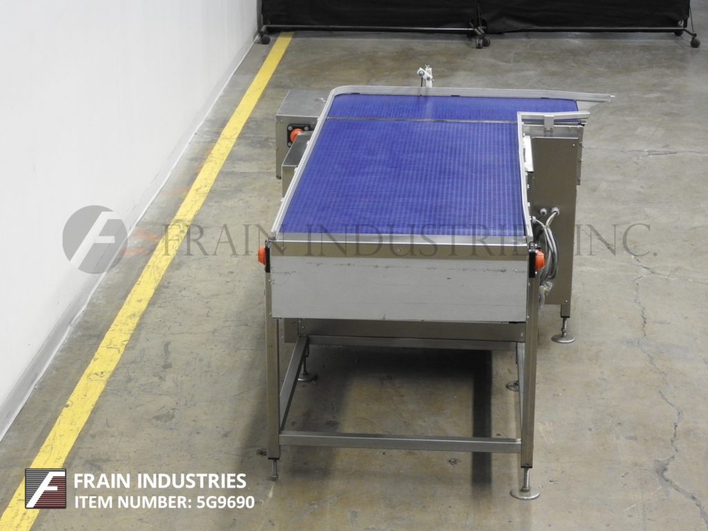31" W x 64" L Techne #T13001, Stainless Steel belt accumulation table, mounted on (10) adjustable legs - Image 4