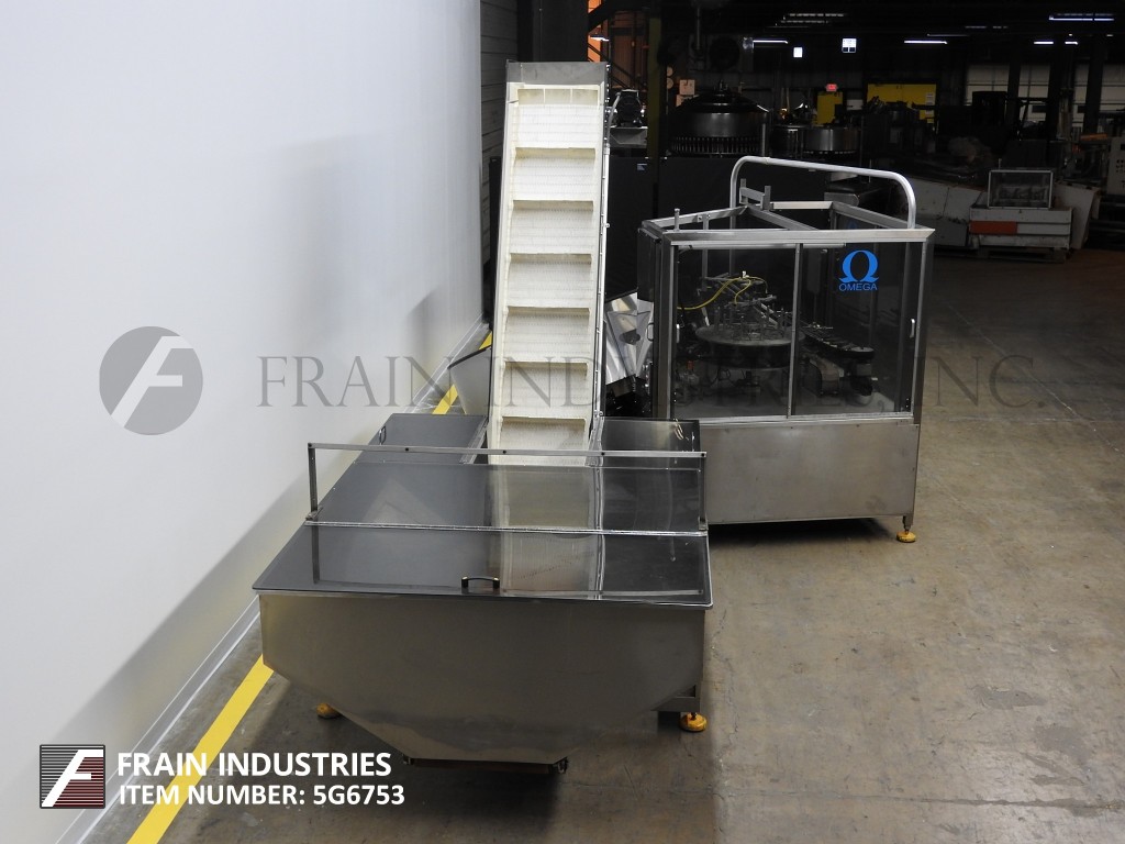 Omega Design #6D-RVP-11, automatic, floor level, rotary, vacuum pocket, bulk bottle unscrambler & orientator - Image 4