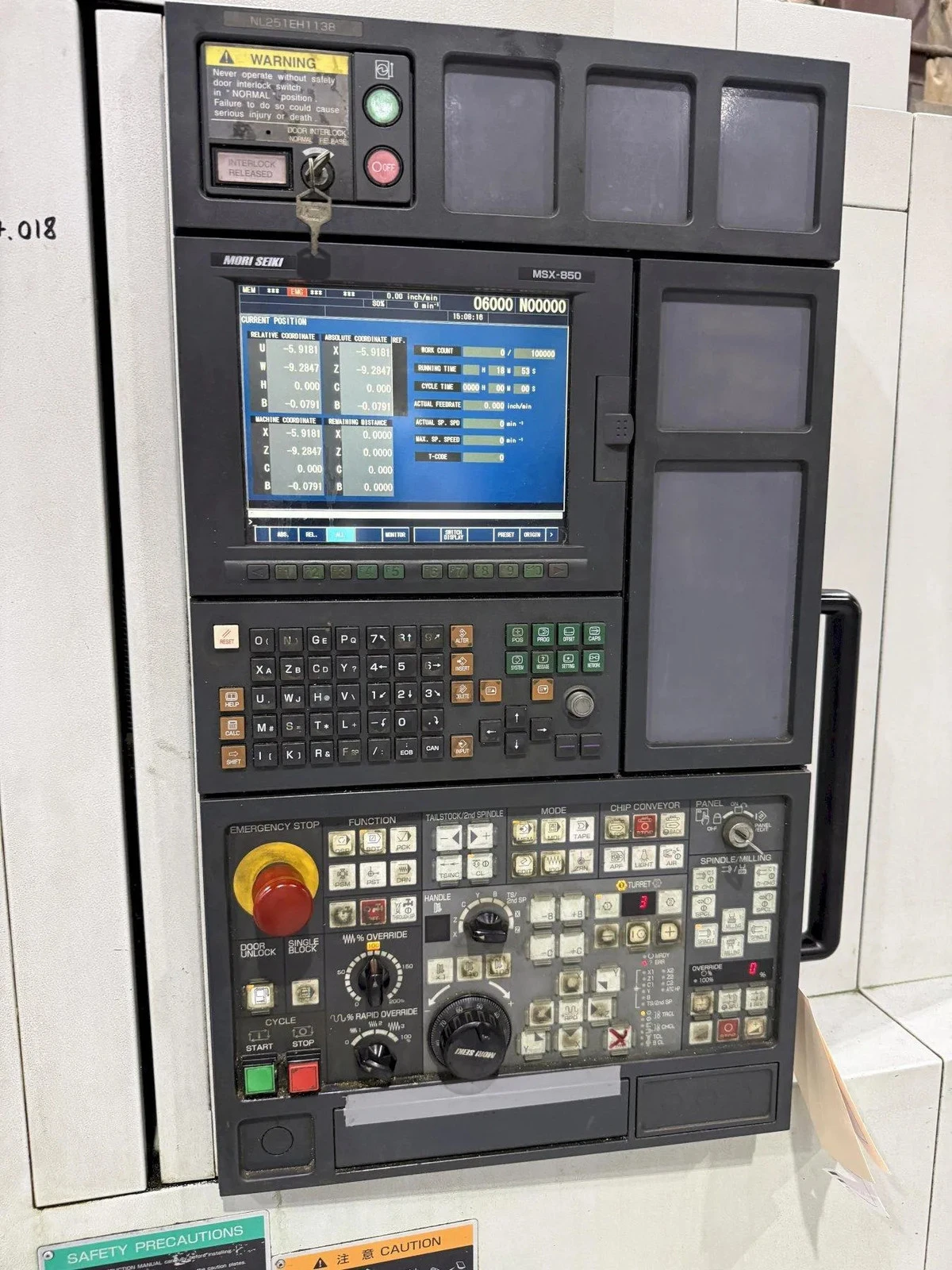 Mori Seiki #NL-2500MC-700, CNC lathe, 10.2" X, 31.3" Z, 36.4" swing, 27.7" centers, 14" turning diameter, 25 - Image 10