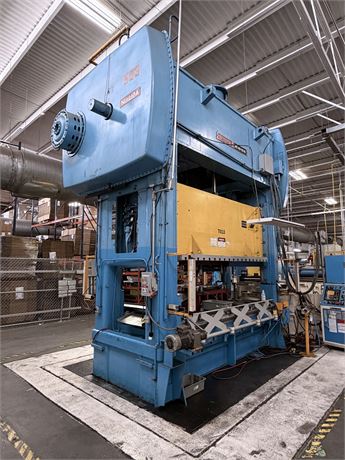 440 Ton, Niagara #SC2-400-120-60, straight side double crank press, 12" stroke, 40" Shut Height, 14" adj., 50 - Image 3