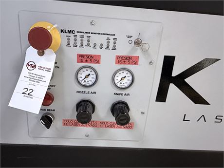 Kern #ECO-100, CNC CO2 laser, 150 watt, 52" x 100" work area, KT150 source, flying optics, 3" clearance - Image 9