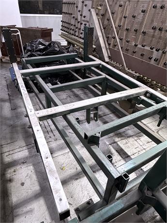 Hilditch Enterprises, adjustable free fall glass handling structure, fabricated steel frame, adjustable - Image 3