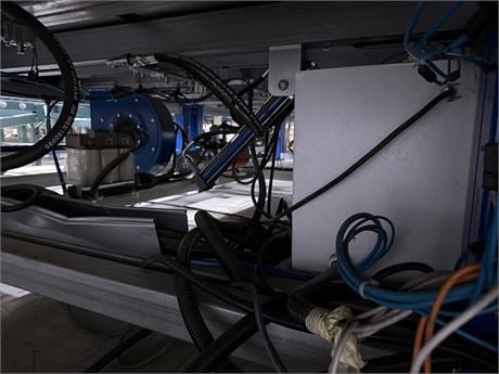 Vetromac #SA-40-26, automatic float glass cutting table, 157" x 102" max. glass, 3/4" thick, 656 FPM, air - Image 10