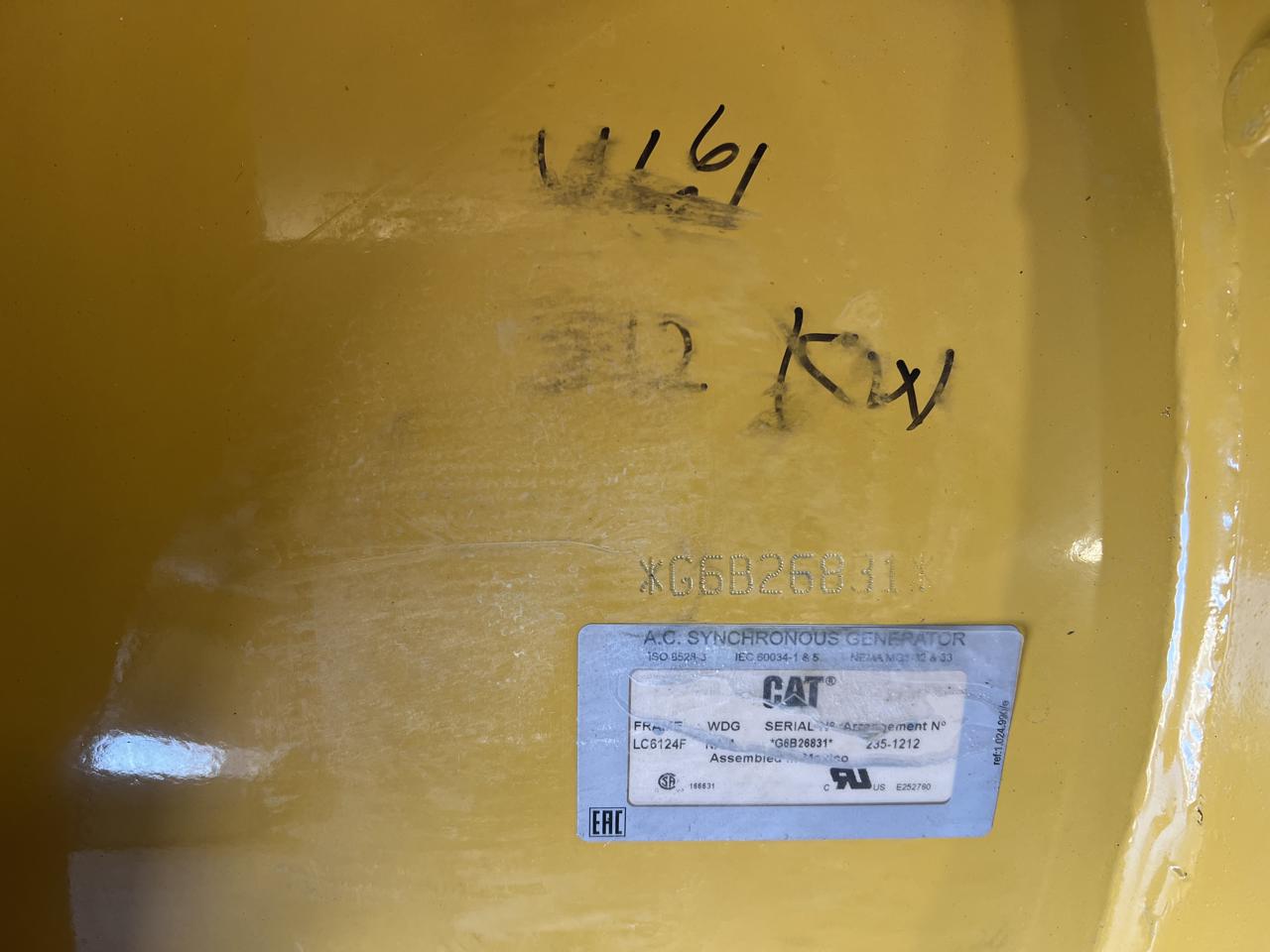 512 KW, Caterpillar #LC6124F, generator end with 12 wire reconnectable, 480 Volts, sound attenuated enclosure - Image 6