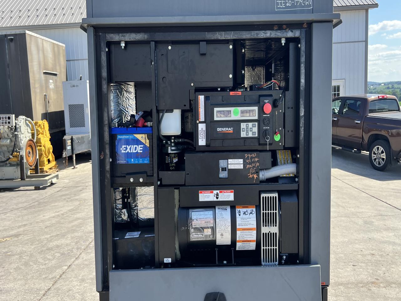 20 KW Generac #G0070980, diesel generator set, 120/240 Volts, 1-phase, Mitsubishi ECP28-2L4 engine, sound - Image 5