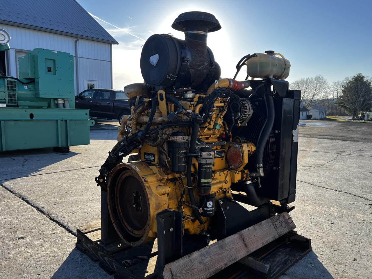 180 HP John Deere #4045HFC93, diesel power unit w/ radiator & controller, no EGR or DPF, 5650 hours, 2012 - Image 5