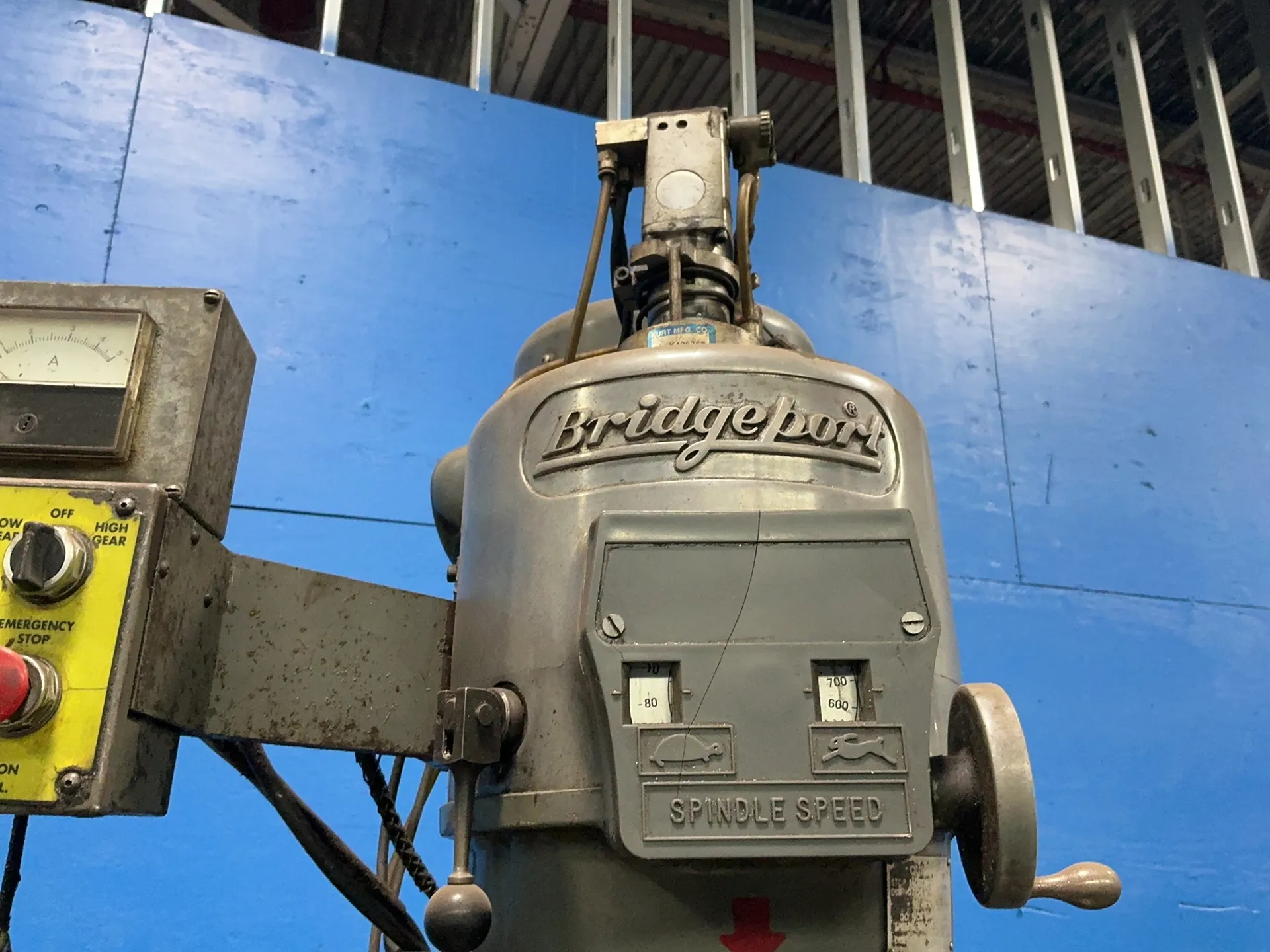 Bridgeport, vertical mill, 11" x 58" table, digital read out, 4 Amps, 480 V. - Image 2