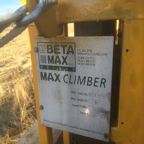 Beta Max #MC-5700, Mastclimber Scaffold System, 265' max. height, 35 FPM, twin mast or (2) single masts - Image 7
