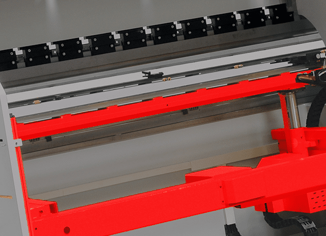 150 Ton, RMT #B-GENIUS-H-10-150, hybrid CNC press brake, 10' overall, 7 axis, servo motor drive, .00003" - Image 3