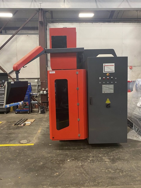 150 Ton, RMT #B-GENIUS-H-10-150, hybrid CNC press brake, 10' overall, 7 axis, servo motor drive, .00003" - Image 8