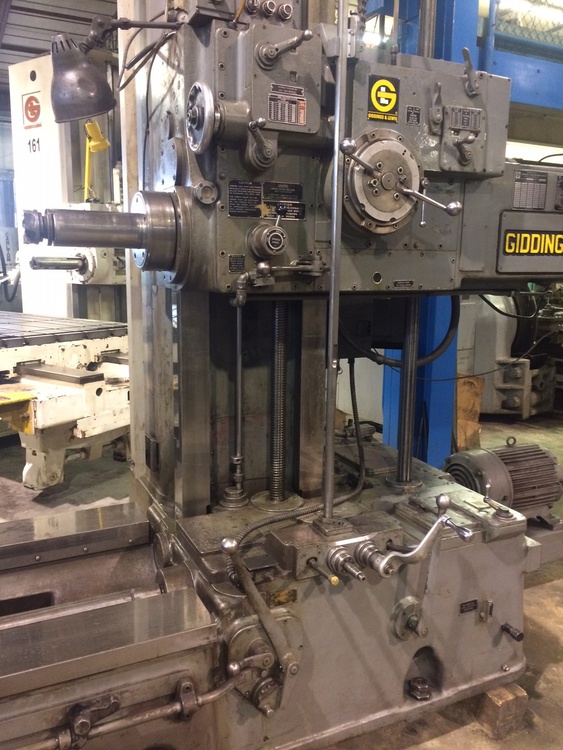 4" Giddings & Lewis #65D4-T, 36" x 96" T-slotted table, #50 taper, power draw bar, 1963 - Image 2