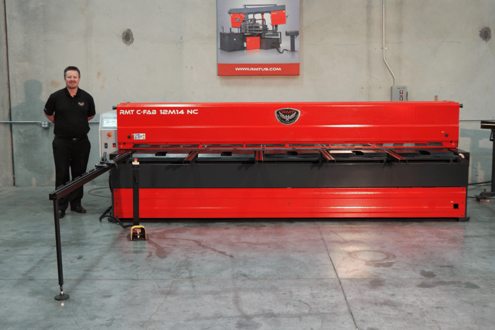 10 gauge x 10' RMT #C-FAB-10M10NC, mechanical power squaring shear, high speed direct drive, 30" NC back - Image 2