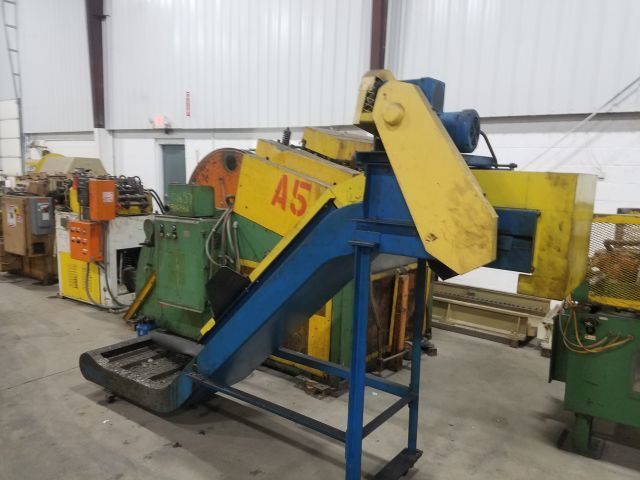 16" x 120" MayFran #Chip Tote, magnetic conveyor, 3' infeed length, 56" discharge height, #13666J - Image 1