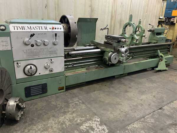 32" x 120" Timemaster, gap bed engine lathe, 40" swing in gap, 19-7/8" swing over cross slide, 4-1/8" bore - Image 3